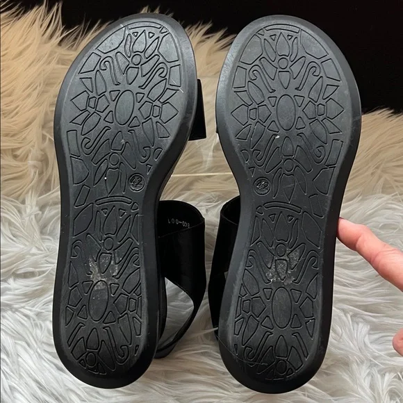 Lonza Cample Black Platform Sandals Size EU42